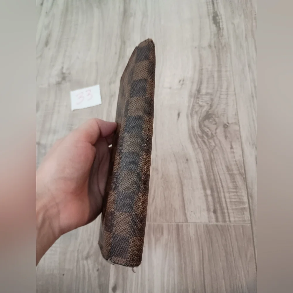 Checkered Brown and Black Wallet